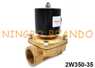 2W350-35 पीतल सामान्य बंद सोलनॉइड वाल्व जल तेल वायु गैस के लिए सीधी कार्रवाई