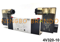 4V320-10 Airtac टाइप 5/2 वे डबल कॉइल न्यूमेटिक सोलनॉइड वाल्व 24VDC 220VAC