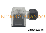 DIN43650A वाटरप्रूफ IP67 सोलेनॉइड वाल्व कॉइल कनेक्टर 2P+E 3P+E