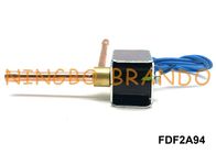 FDF2A94 रेफ्रिजरेशन सोलनॉइड वाल्व SANHUA प्रकार सामान्य रूप से बंद 2 तरह से सही कोण AC220V