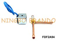 FDF2A94 रेफ्रिजरेशन सोलनॉइड वाल्व SANHUA प्रकार सामान्य रूप से बंद 2 तरह से सही कोण AC220V