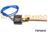 FDF4A10 डीह्यूमिडीफायर रेफ्रिजरेशन सोलनॉइड वाल्व 1/4 &amp;#39;&amp;#39; 6.35 मिमी आयुध डिपो AC220V सामान्य रूप से बंद