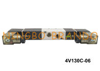 BSPT 1/8 &quot;4V130C-06 एयरटैक प्रकार वायवीय सोलेनॉइड एयर वाल्व 5 वे 3 स्थिति DC12V AC110V