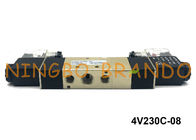 4V230C-08 PT 1/4 &quot;एयरटैक टाइप एयर सोलनॉइड वाल्व डबल इलेक्ट्रिकल कंट्रोल 5/3 वे 12VDC
