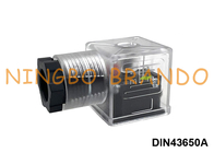 DIN43650A सोलेनॉइड वाल्व कॉइल कनेक्टर पारदर्शी DIN 43650 फॉर्म A