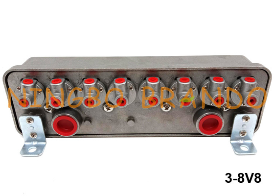 3-8V8 गोयन प्रकार सोलेनॉइड पायलट वाल्व संलग्नक 12VDC 24VDC 110VAC 220VAC