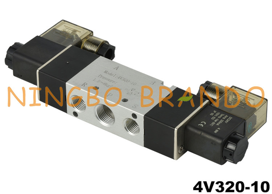 4V320-10 3/8 '' वायवीय वायु नियंत्रण सोलेनॉइड वाल्व DC24V DC24V