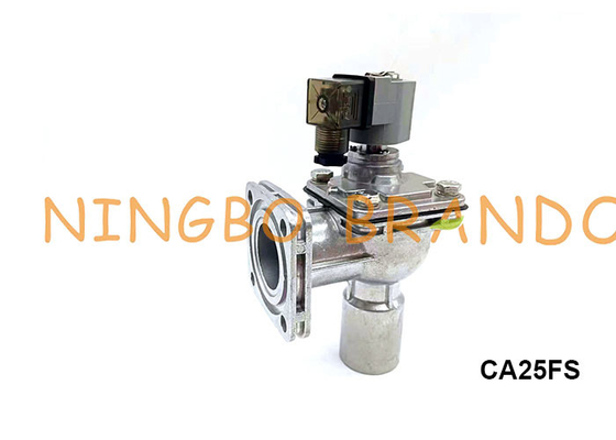 CAC25FS 1 '' धूल कलेक्टर के लिए Flanged FS सीरीज डायफ्राम सोलेनॉइड पल्स जेट वाल्व