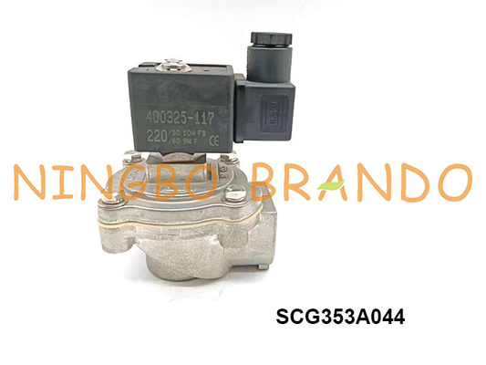 SCG353A044 1'' डस्ट कलेक्टर बैगहाउस के लिए थ्रेडेड राइट एंगल पल्स जेट वाल्व