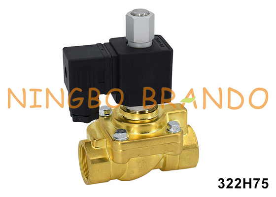322H75 1/2' 40 बार पार्कर प्रकार सामान्य रूप से खुला सोलेनोइड वाल्व 24V 110V 220V