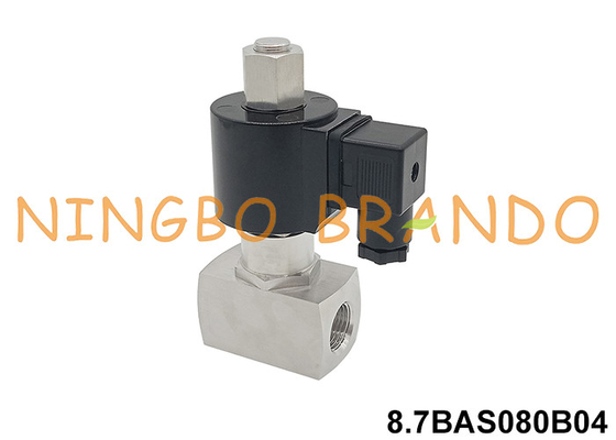 350 बार उच्च दबाव स्टेनलेस स्टील सोलेनोइड वाल्व 12V 24V 110V 220V