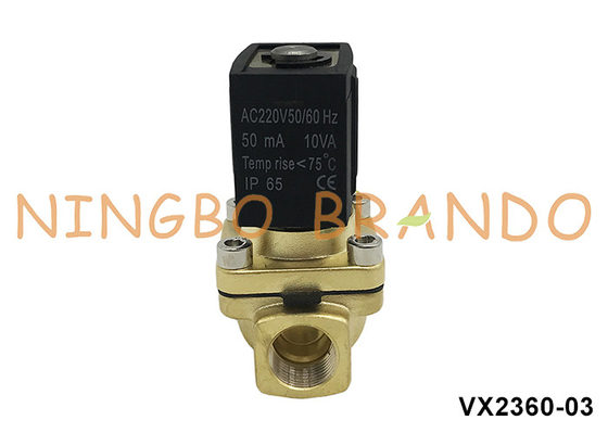 VX2360-03 3/8' SMC प्रकार पीतल पानी हवा के लिए सोलेनोइड वाल्व 220V 110V 24V