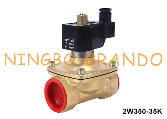 1-1/4' दो तरफा आम तौर पर खुला पीतल पानी सोलेनोइड वाल्व 220V 110V 24V 12V