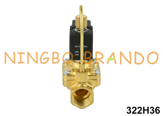 3/4' 322H36 NO पीतल उच्च दबाव के लिए सोलेनोइड वाल्व 24V 220V