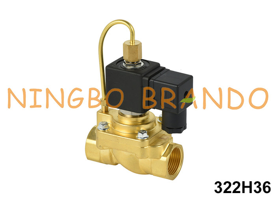 3/4' 322H36 NO पीतल उच्च दबाव के लिए सोलेनोइड वाल्व 24V 220V