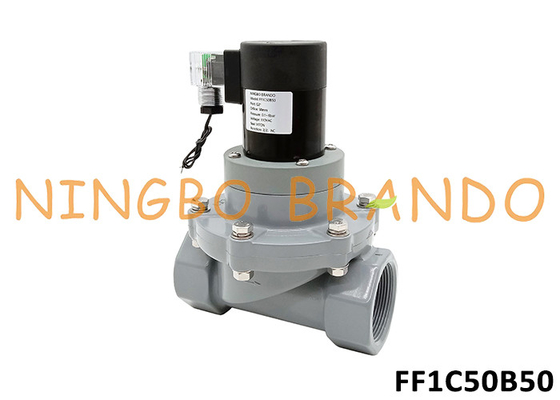 2'' CPVC एंटी कॉरोसिव सोलेनोइड वाल्व के लिए रसायनों एसिड क्षार 24V 220V
