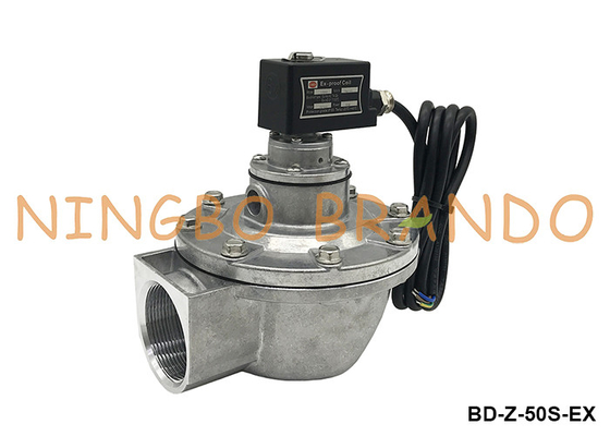धूल संकलक के लिए 2' विस्फोट प्रूफ सोलेनोइड पल्स जेट वाल्व 220V 110V 24V