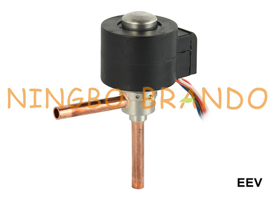 EEV EXV रेफ्रिजरेंट R22 R410A DV12V के लिए इलेक्ट्रॉनिक विस्तार वाल्व