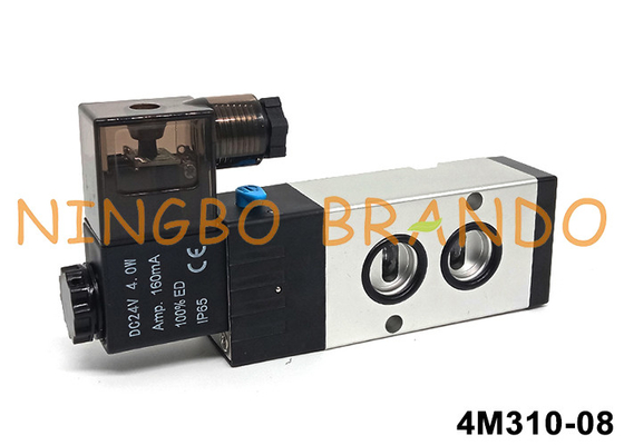 एयरटाक प्रकार 4M310-08 नामूर पायलट सोलेनोइड वाल्व 5/2 रास्ता 24V 220V