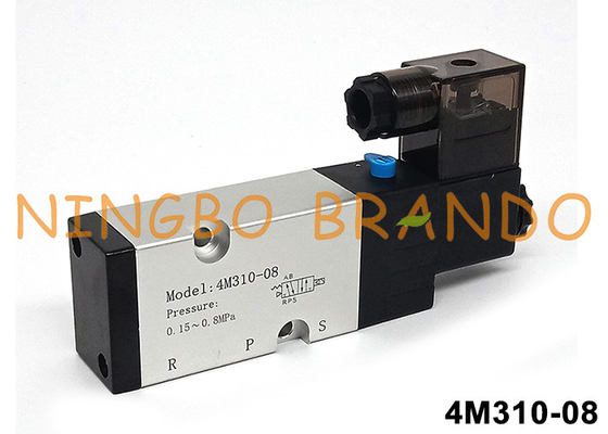 एयरटाक प्रकार 4M310-08 नामूर पायलट सोलेनोइड वाल्व 5/2 रास्ता 24V 220V