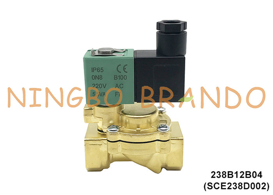 SCE238D002 1/2' ASCO प्रकार पीतल इलेक्ट्रिक सोलेनोइड वाल्व 220VAC 110VAC 24VDC