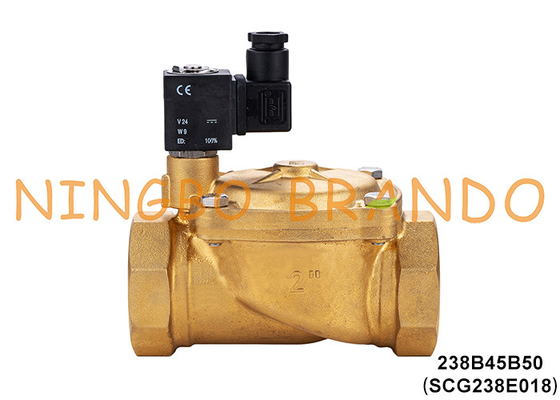 SCG238E018 2'' ASCO प्रकार पीतल सोलेनोइड वाल्व 2 रास्ता NC 220V 110V 24V