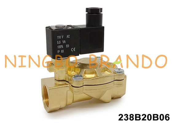 एएससीओ प्रकार 238 सीरीज 3/4' ब्रास बॉडी के साथ सोलेनोइड वाल्व 24V 110V 220V