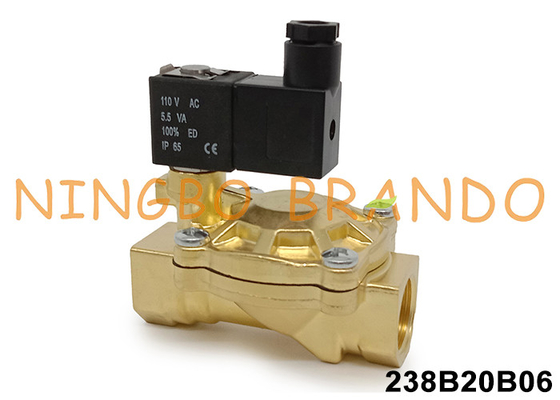 एएससीओ प्रकार 238 सीरीज 3/4' ब्रास बॉडी के साथ सोलेनोइड वाल्व 24V 110V 220V