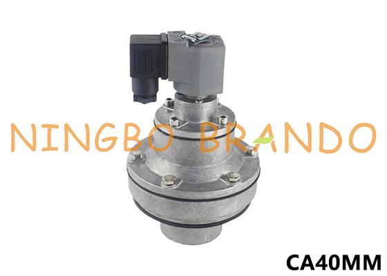 CA40MM 1-1/2'' एम्बेडेड डस्ट कलेक्टर पल्स वाल्व 12V 24V 110V 220V