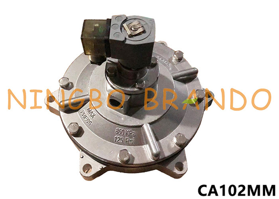 CA102MM 4'' बैग फिल्टर के लिए पूर्ण विसर्जन पल्स जेट वाल्व 24V DC 220V AC