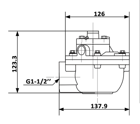 1.5''RCA45T Goyen प्रकार रिमोट पायलट औद्योगिक बैगहाउस के लिए पल्स जेट वाल्व