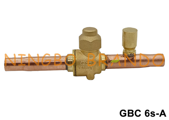 GBC 6s Danfoss प्रकार बंद-बंद गेंद वाल्व के साथ पहुँच पोर्ट 009L7050 009L7060
