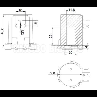 नॉरग्रेन प्रकार D-32545 पल्स वाल्व कॉइल असेंबली 24V 110V 220V 18W