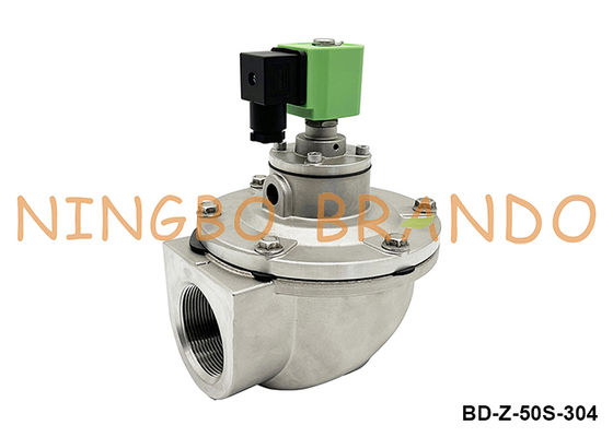 2'' Stainless Steel Solenoid Pulse Valve For Dust Collector 220VAC 110VAC 24VDC