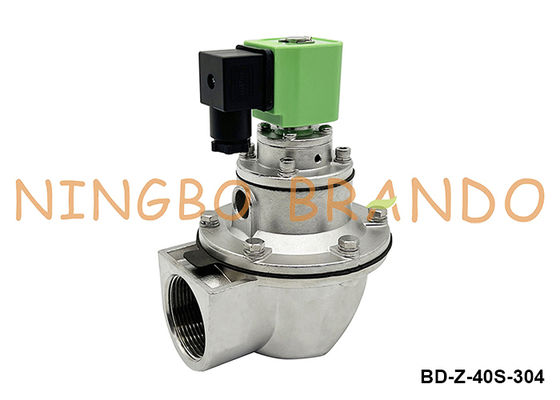 1.5'' Stainless Steel Diaphragm Pulse Valve For Dust Collector 220V 110V 24V