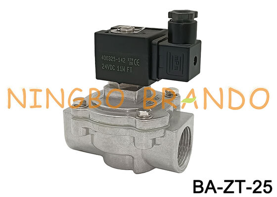 1'' सीधा थ्रू डस्ट कलेक्टर पल्स जेट वाल्व 24VDC 110VAC 220VAC