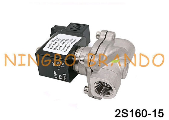 2S160-15 1/2 इंच 2/2 वे स्टेनलेस स्टील डायाफ्राम वाल्व