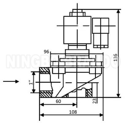 औद्योगिक बैग फिल्टर के लिए WXYD TDF-Z-25 1'' राइट एंगल पल्स जेट वाल्व