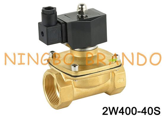 2W400-40 1.5'' Normally Closed Brass Solenoid Valve 24V 110V 220V