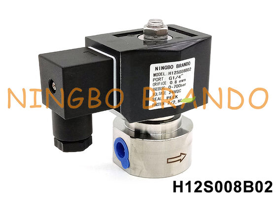 700 बार 10000 PSI उच्च दबाव सोलनॉइड वाल्व 1/4'' 220V 110V 24V 12V