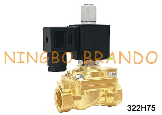 पार्कर प्रकार 322H75 1/2'' सामान्य रूप से खुला सोलनॉइड वाल्व 40 बार 24V 110V 220V