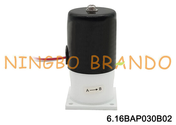 एसिड क्षार संक्षारण प्रतिरोध अलगाव के लिए 1/4'' पीटीएफई सोलनॉइड वाल्व