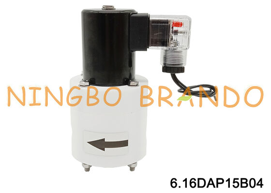 एसिड क्षार रसायन के लिए 1/2'' पीटीएफई एंटी संक्षारण सोलनॉइड वाल्व