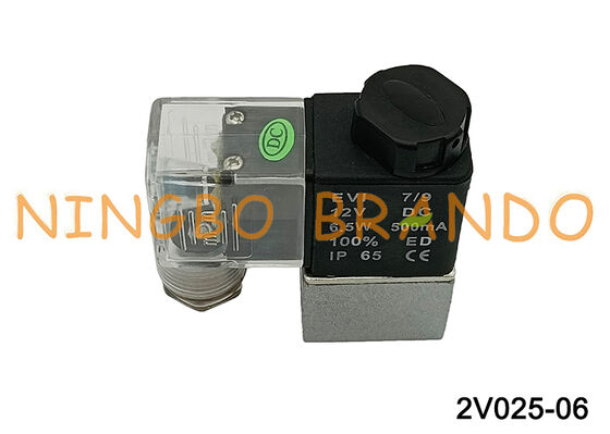 एयरटैक टाइप 2V025-06 2 वे सोलेनॉइड वाल्व 1/8'' 12VDC DC 12V