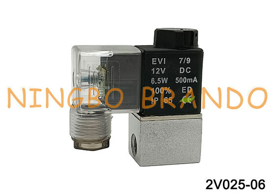 एयरटैक टाइप 2V025-06 2 वे सोलेनॉइड वाल्व 1/8'' 12VDC DC 12V