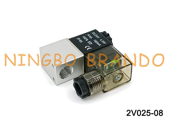 AIRTAC प्रकार 2V025-08 सामान्य रूप से बंद 12V 24V 220V वायवीय वायु सोलनॉइड वाल्व