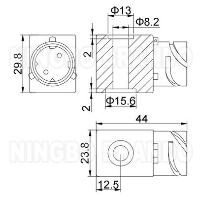पुराने AE1141 KNORR-BREMSE लिफ्ट एक्सल वाल्व के लिए FEM-5KB 24VDC 5W सोलेनोइड कॉइल