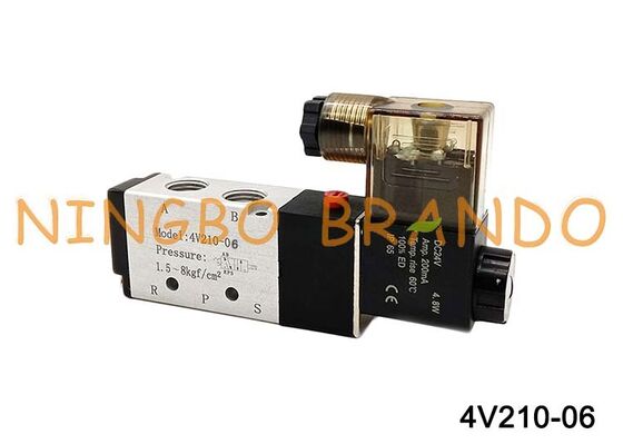 4V210-06 एयरटैक प्रकार वायवीय सोलनॉइड वाल्व 4V210-06-DC24V DC24V