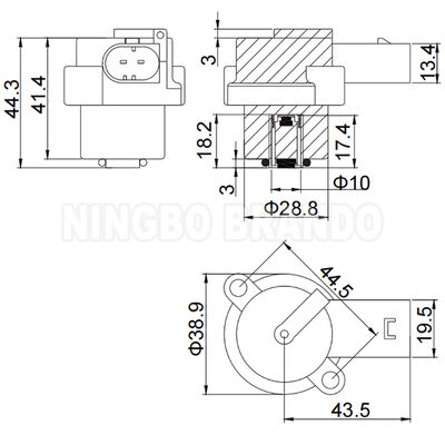 12VDC 4Z01015200 एयर सस्पेंशन पंप कंप्रेसर के लिए सोलेनोइड कॉइल