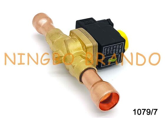 रेफ्रिजरेशन सोलेनॉइड वाल्व कास्टेल प्रकार 1079/7 सोल्डर 7/8'' इंच